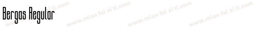 Bergas Regular字体转换